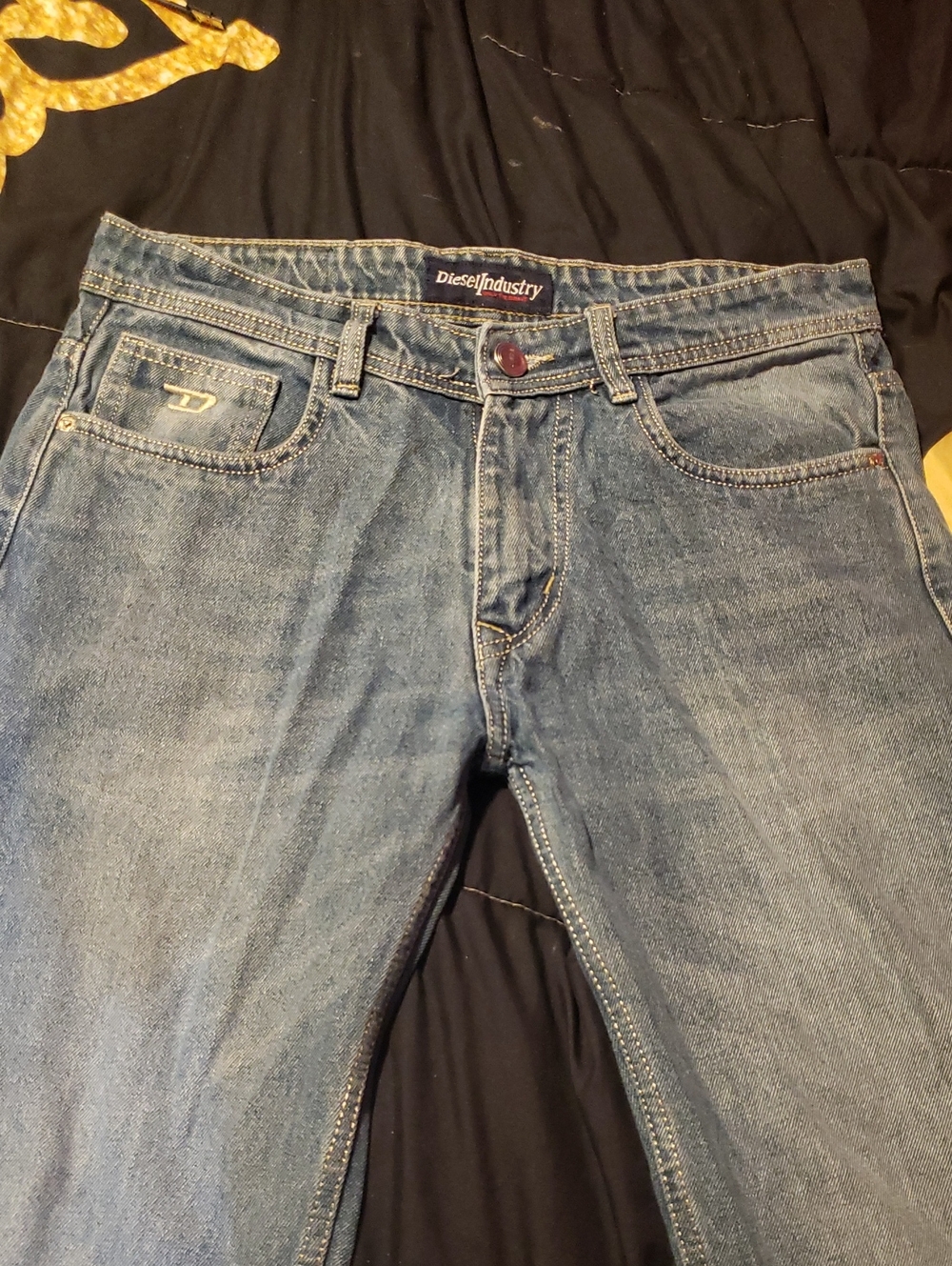 Diesel Light Blue Relaxed Fit Jeans